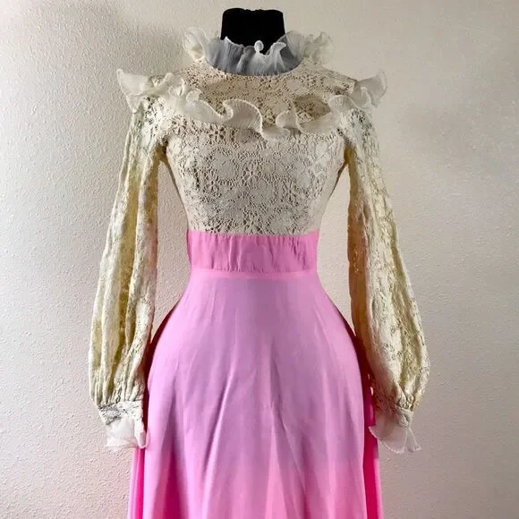 VINTAGE SYLVIA ANN ILGWU UNION MADE DRESS SIZE S